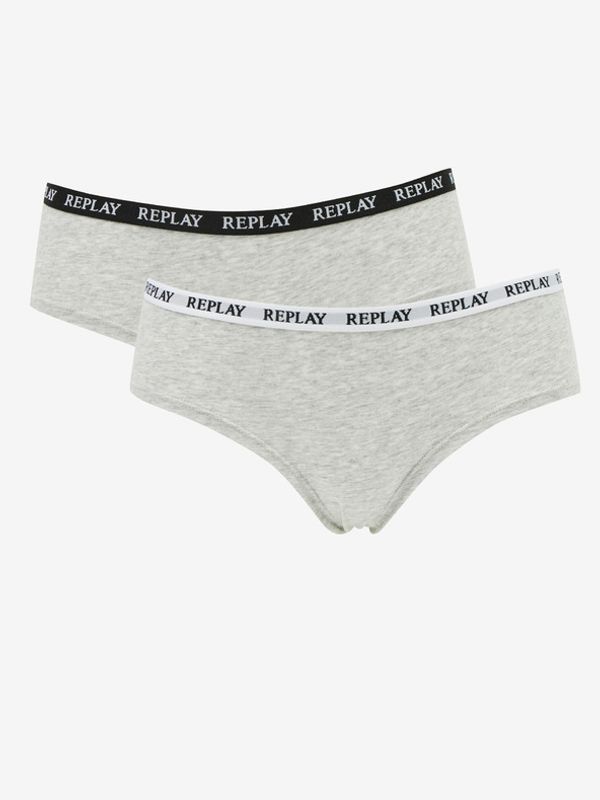 Replay Replay 2-pack Gaćice siva