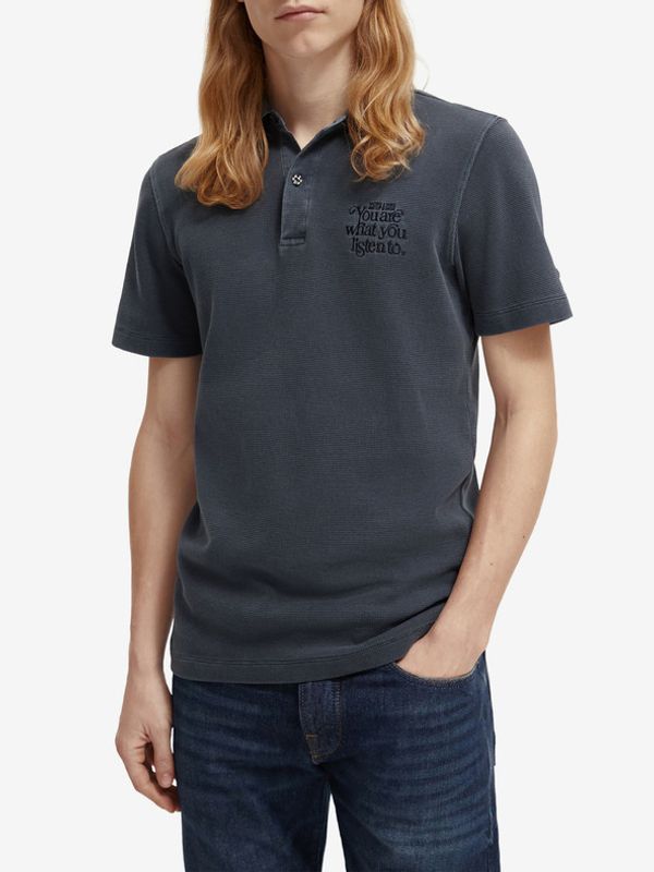 Scotch & Soda Scotch & Soda Garment Dye Polo majica plava