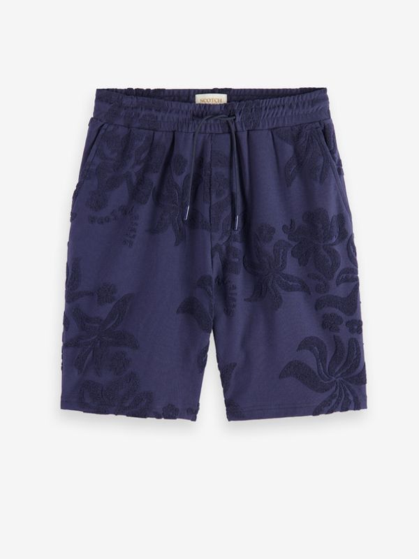 Scotch & Soda Scotch & Soda Jacquard Towelling Kratke hlače plava