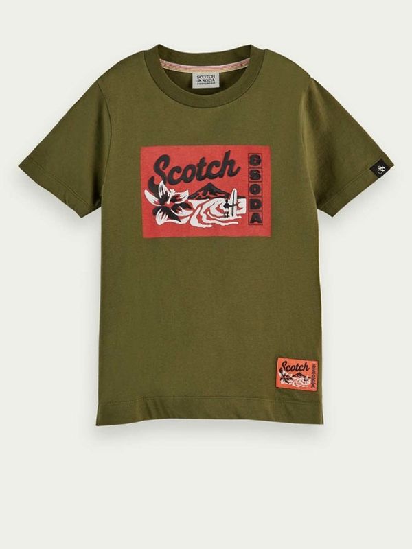 Scotch & Soda Scotch & Soda Majica dječja zelena