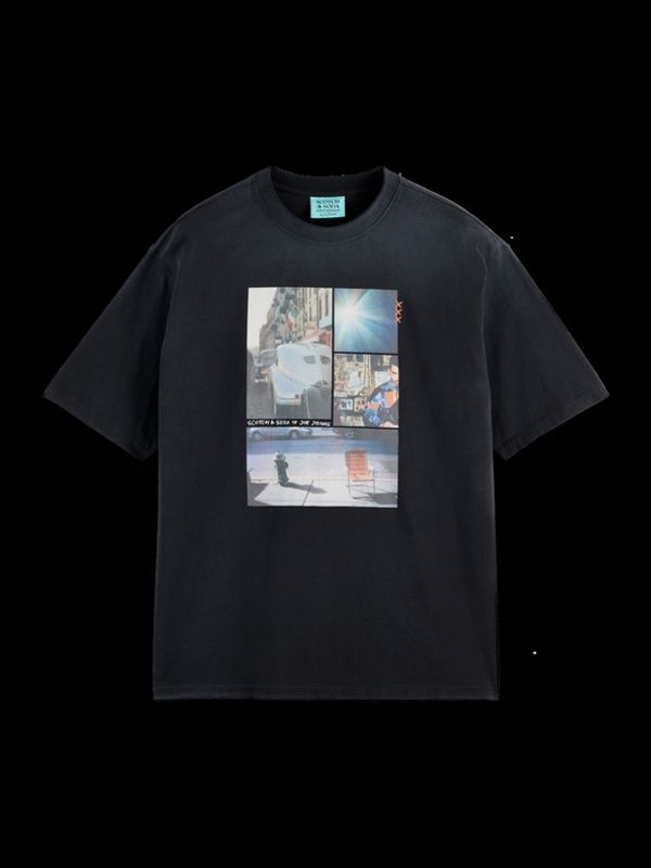 Scotch & Soda Scotch & Soda Scotch & Soda x Joe Jonas Majica crna