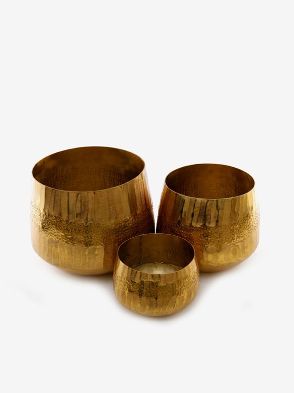 SIFCON SIFCON Posuda za cvijeće 3 kom zlatna