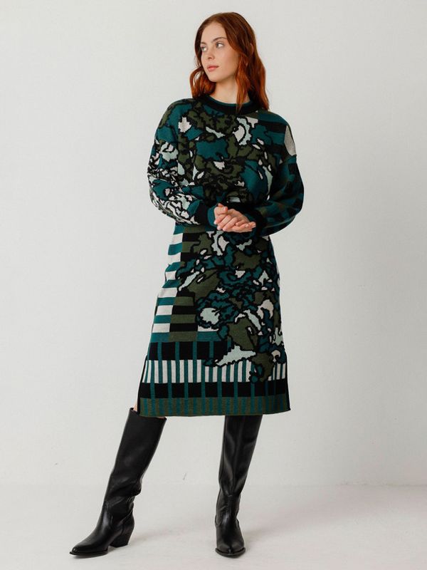 SKFK SKFK Falda Alda Suknja zelena