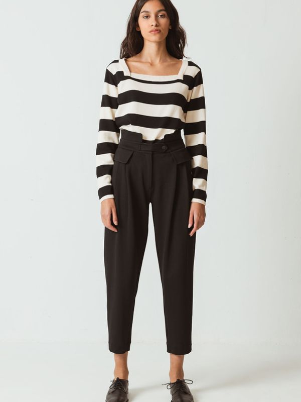 SKFK SKFK Lur Hlače crna