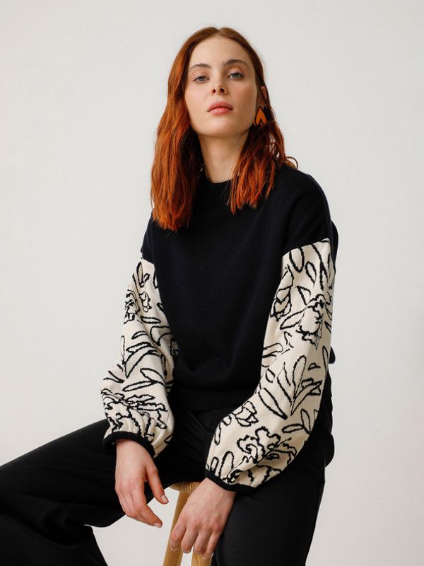 SKFK SKFK Suéter Aitza Džemper crna