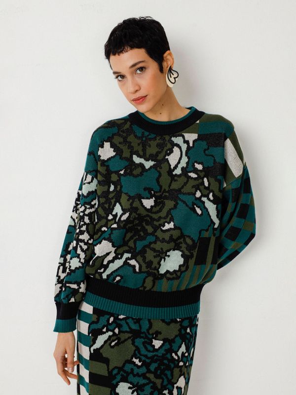 SKFK SKFK Suéter Larhun Džemper zelena