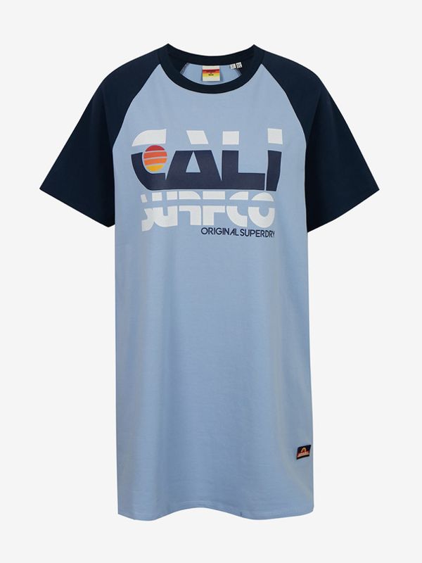 SuperDry SuperDry Cali Surf Raglan Tshirt Haljina plava