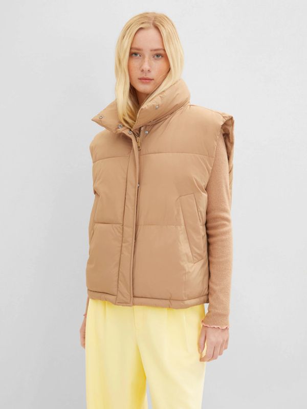 Tom Tailor Denim Tom Tailor Denim Prsluk smeđa