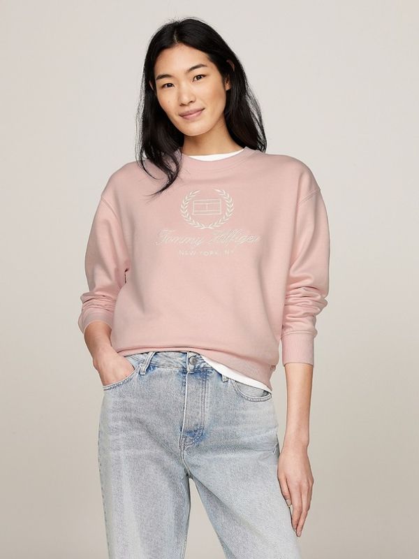 Tommy Hilfiger Tommy Hilfiger Majica dugih rukava ružičasta