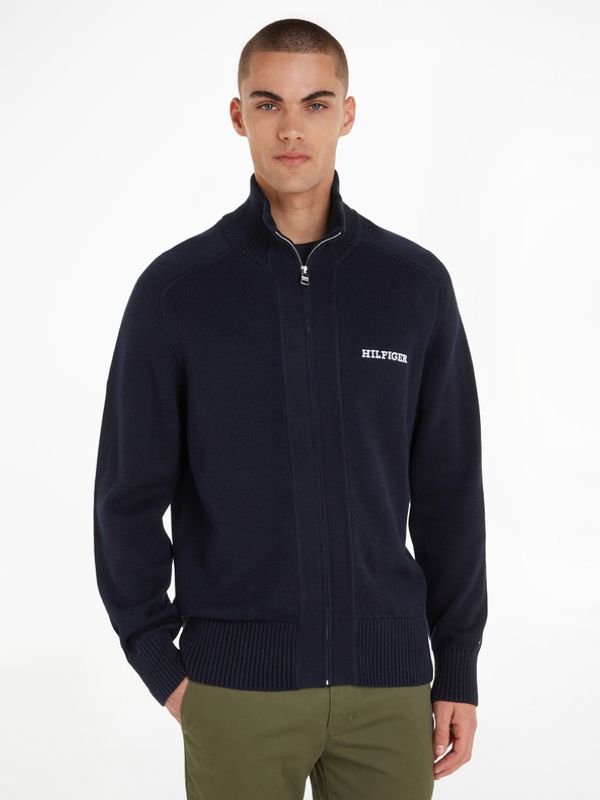 Tommy Hilfiger Tommy Hilfiger Monotype Chunky Džemper plava