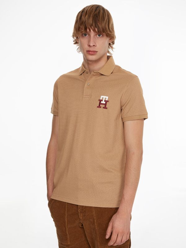 Tommy Hilfiger Tommy Hilfiger Polo majica smeđa