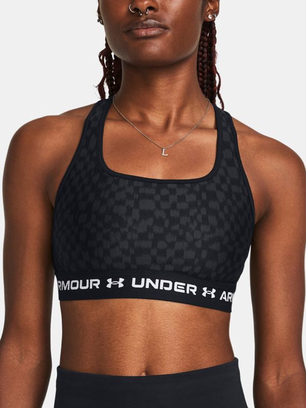 Under Armour Under Armour Crossback Mid Print Sportski Grudnjak crna