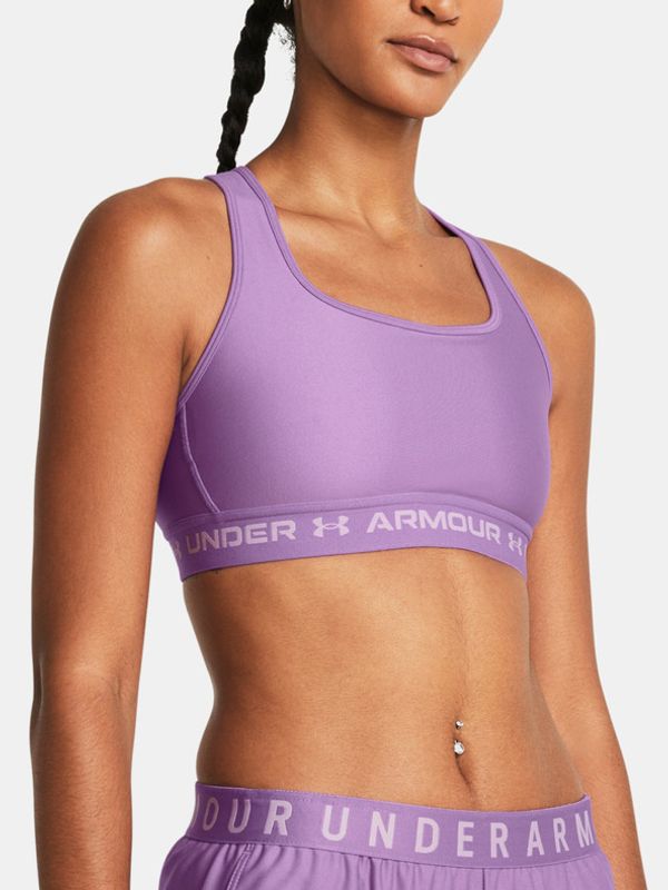 Under Armour Under Armour Crossback Mid Sportski Grudnjak ljubičasta