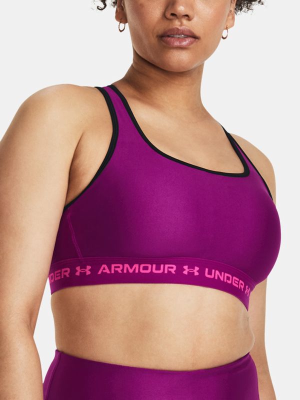 Under Armour Under Armour Crossback Mid Sportski Grudnjak ljubičasta