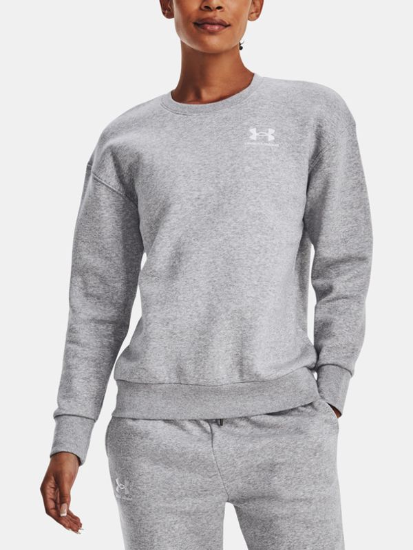 Under Armour Under Armour Essential Fleece Crew Majica dugih rukava siva