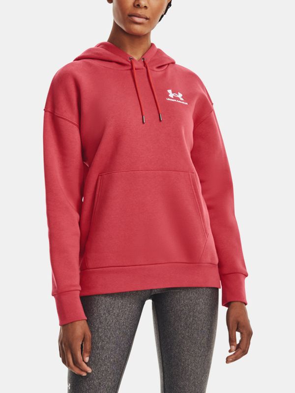 Under Armour Under Armour Essential Fleece Hoodie Majica dugih rukava crvena