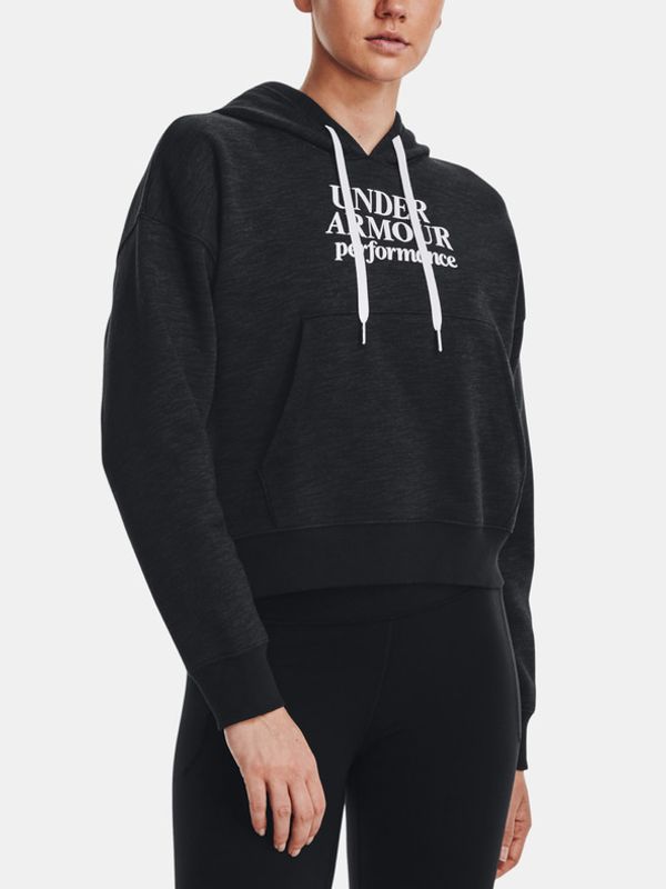 Under Armour Under Armour Essential Script Hoodie Majica dugih rukava crna