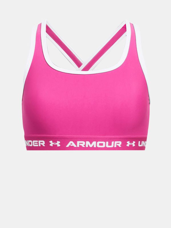 Under Armour Under Armour G Crossback Mid Solid Dječji grudnjak ružičasta