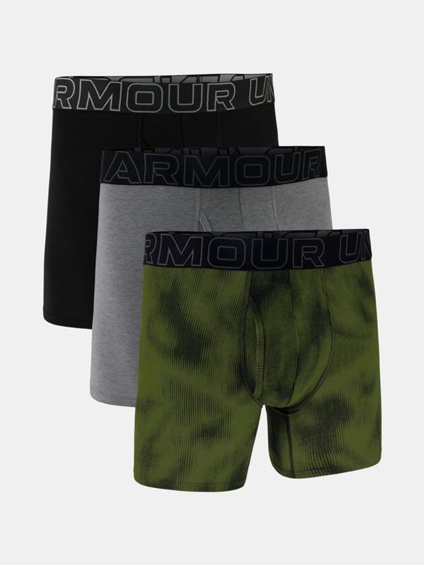 Under Armour Under Armour M UA Perf Cotton Nov 6in 3-pack Bokserice zelena