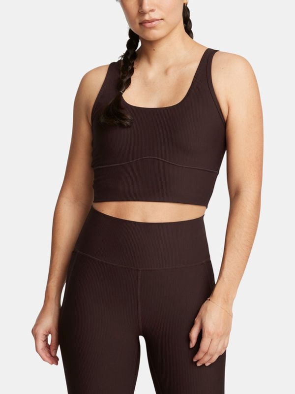 Under Armour Under Armour Meridian Rib Crop Majica bez rukava smeđa