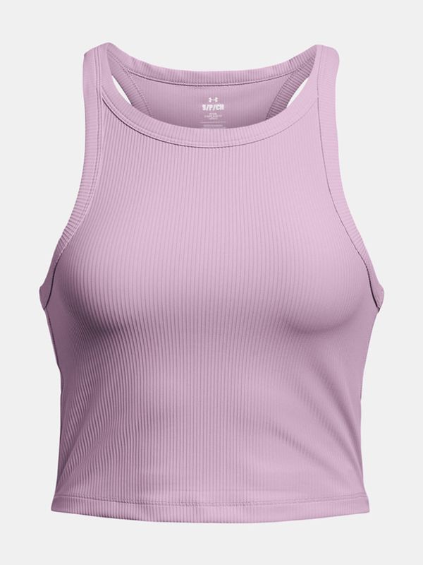 Under Armour Under Armour Meridian Rib Crop Majica ljubičasta