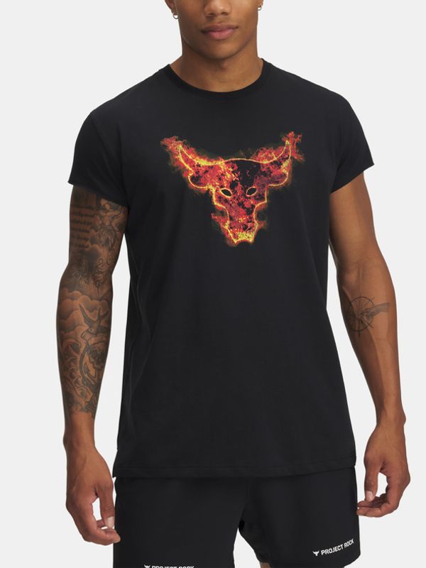 Under Armour Under Armour Project Rock Cap Sleeve T Majica crna