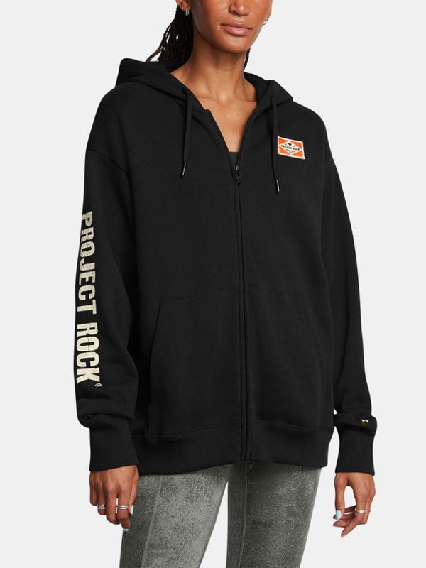 Under Armour Under Armour Project Rock HWT FZ Hard at Wrk Majica dugih rukava crna