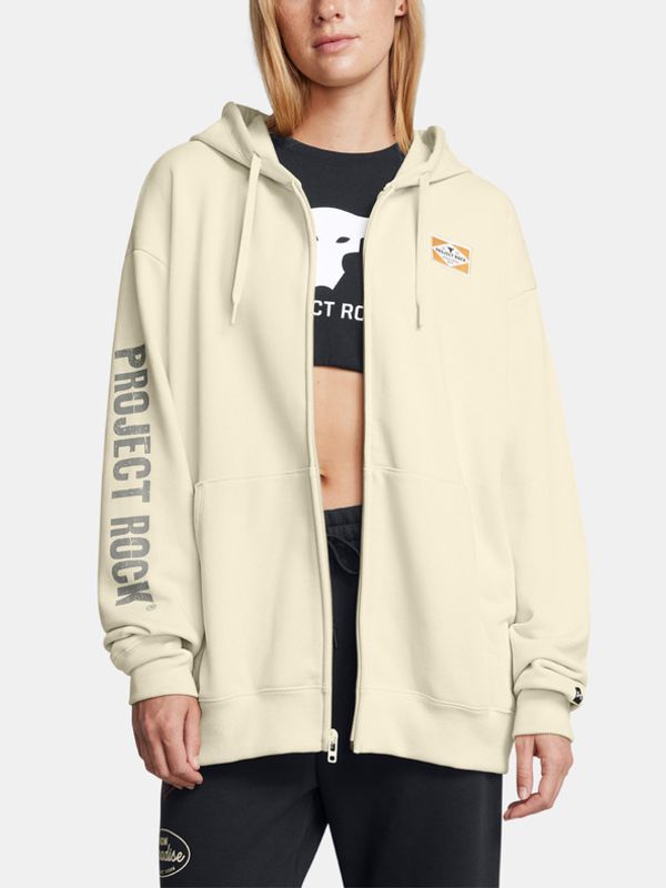 Under Armour Under Armour Project Rock HWT FZ Hard at Wrk Majica dugih rukava smeđa