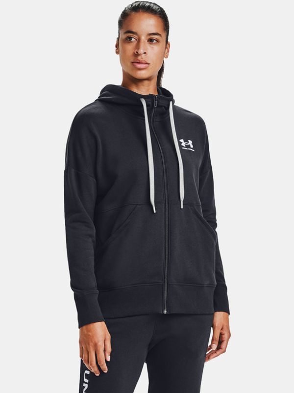 Under Armour Under Armour RIVAL FLEECE FZ HOODIE Majica dugih rukava crna