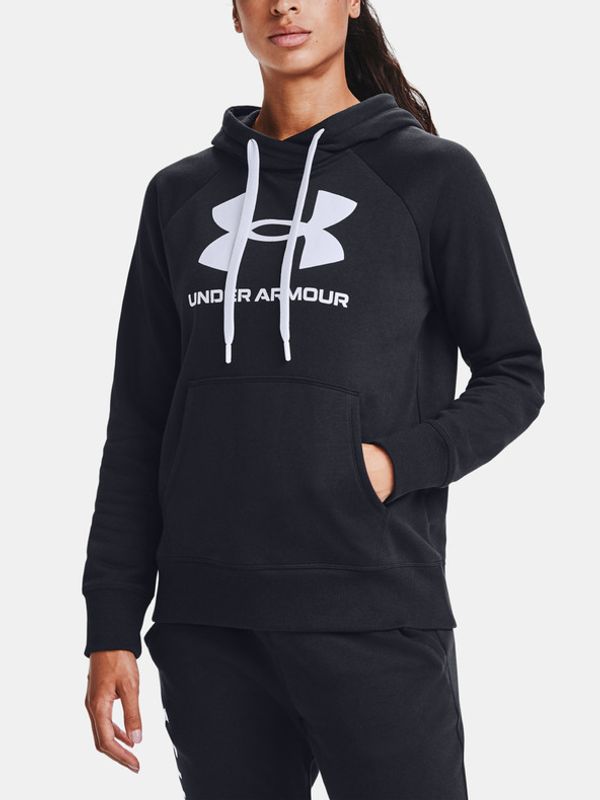 Under Armour Under Armour Rival Fleece Logo Hoodie Majica dugih rukava crna