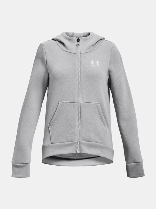 Under Armour Under Armour Rival Fleece LU FZ Hoodie Trenirka (gornji dio) dječja siva