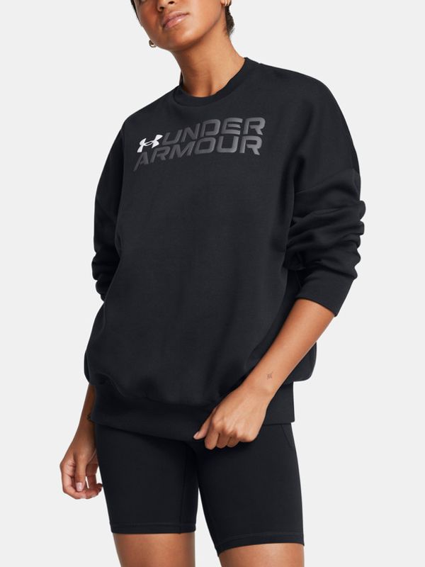 Under Armour Under Armour Rival Fleece WordmarkOS Crew Majica dugih rukava crna