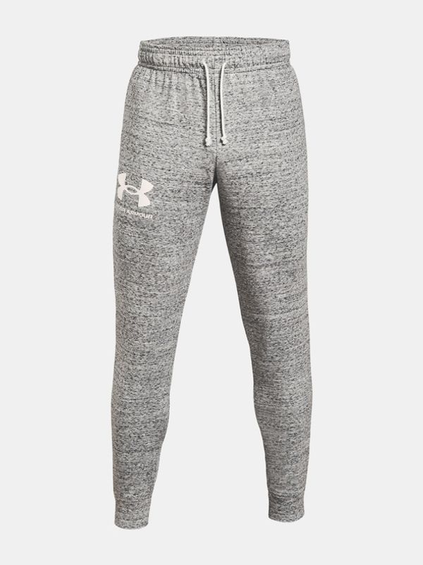 Under Armour Under Armour RIVAL TERRY JOGGER - bílá Donji dio trenirke bijela