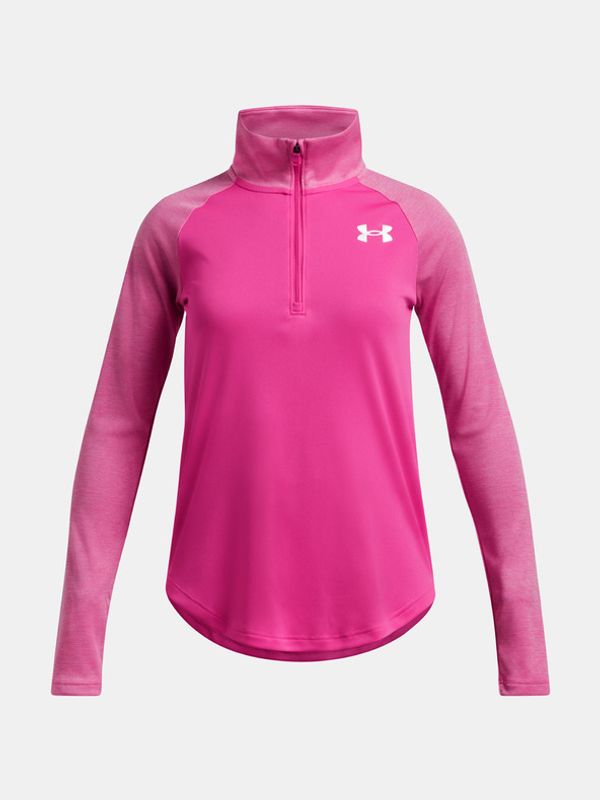 Under Armour Under Armour Tech Graphic 1/2 Zip Majica dječja ružičasta