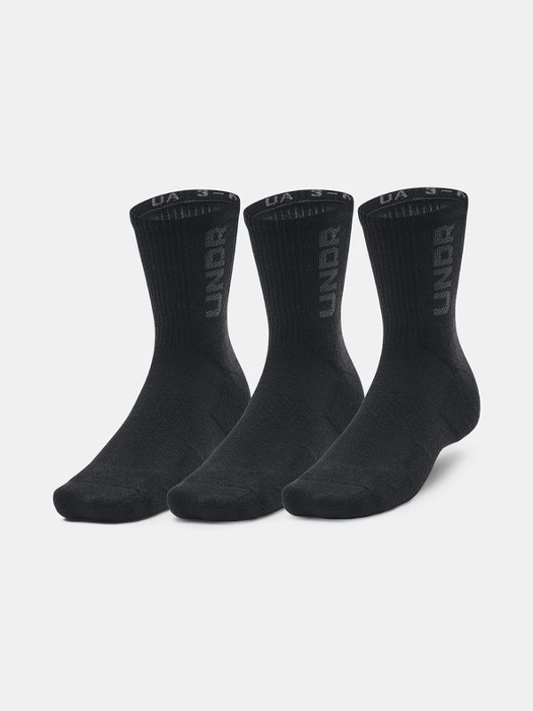 Under Armour Under Armour UA 3-Maker Mid-Crew 3-pack Čarape crna