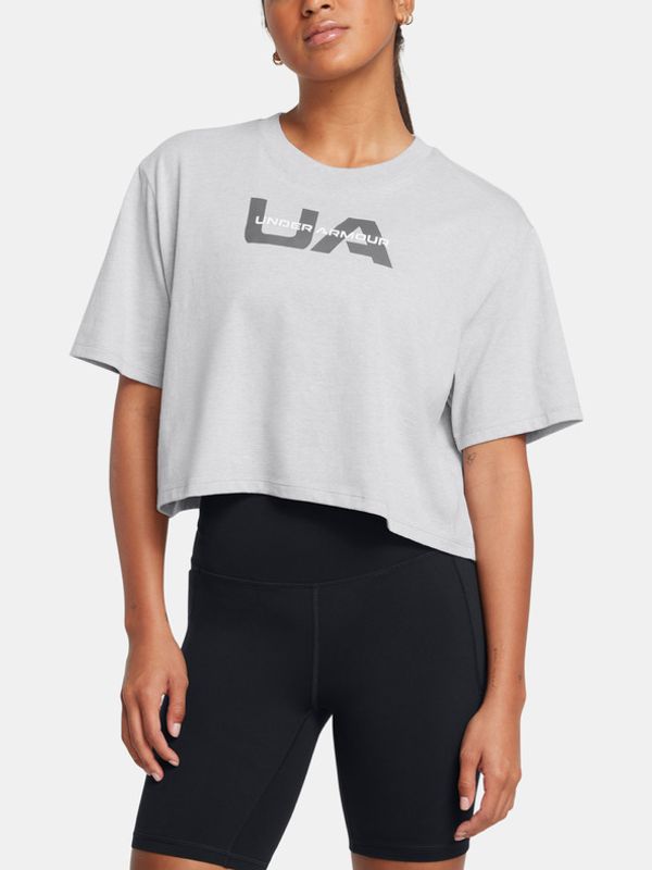Under Armour Under Armour UA Boxy Crop Branded SS Majica siva