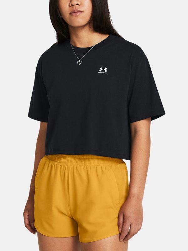 Under Armour Under Armour UA Boxy Crop Logo SS Majica crna