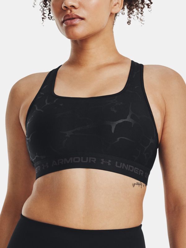 Under Armour Under Armour UA Crossback Mid Emboss Sportski Grudnjak crna