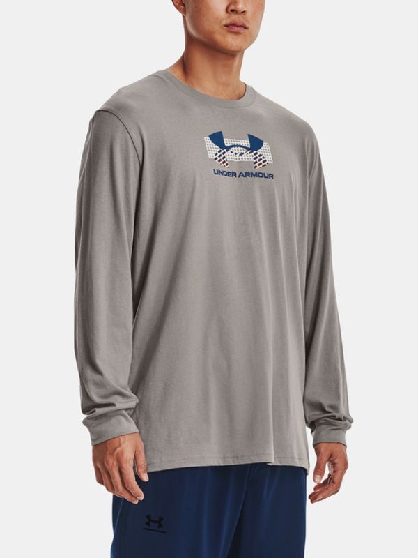 Under Armour Under Armour UA Grid Geometric LogoLS Majica siva