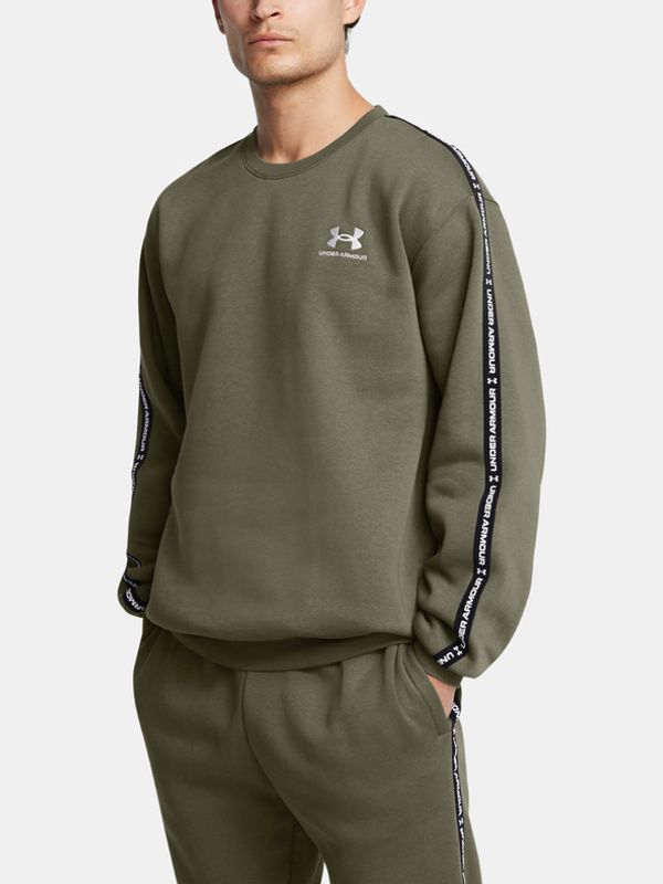 Under Armour Under Armour UA Icon Fleece Crew Taping Majica dugih rukava zelena