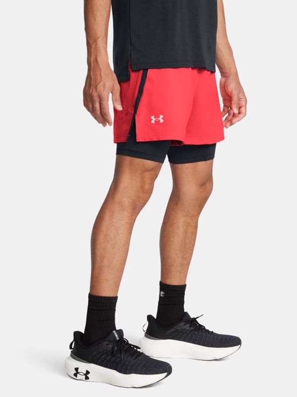 Under Armour Under Armour UA Launch 5'' 2-IN-1 Kratke hlače crvena
