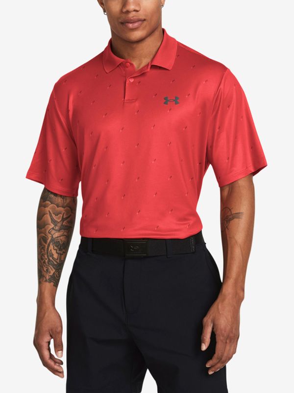 Under Armour Under Armour UA Perf 3.0 Printed Polo majica crvena