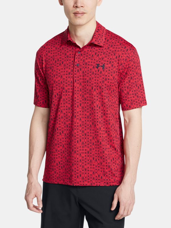 Under Armour Under Armour UA Playoff 3.0 Printed Polo Majica crvena