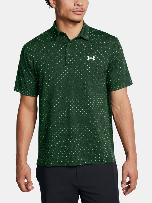 Under Armour Under Armour UA Playoff 3.0 Printed Polo Majica zelena
