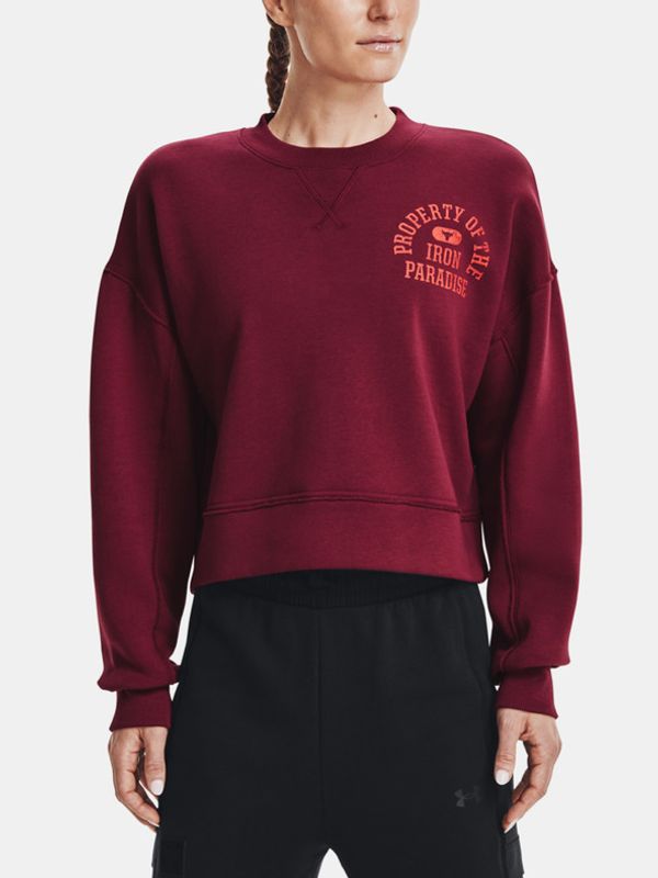 Under Armour Under Armour UA Project Rock Fleece LC Crew Majica dugih rukava crvena