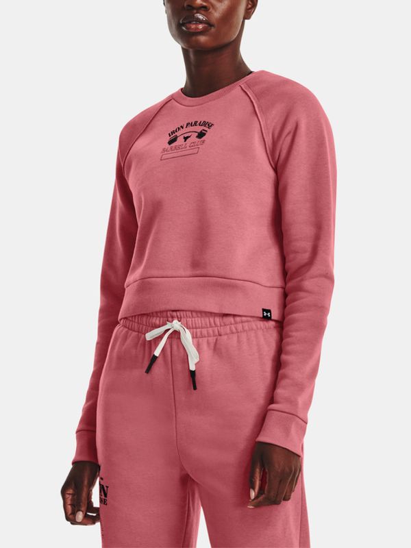 Under Armour Under Armour UA Project Rock Hm Gym Flc Crw Majica dugih rukava ružičasta