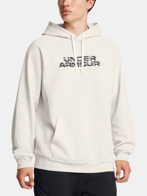 Under Armour Under Armour UA Rival Flc Txtr CG Hoodie Majica dugih rukava bijela