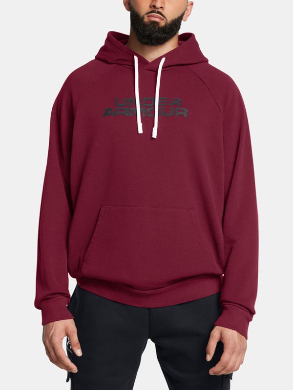 Under Armour Under Armour UA Rival Flc Txtr CG Hoodie Majica dugih rukava crvena