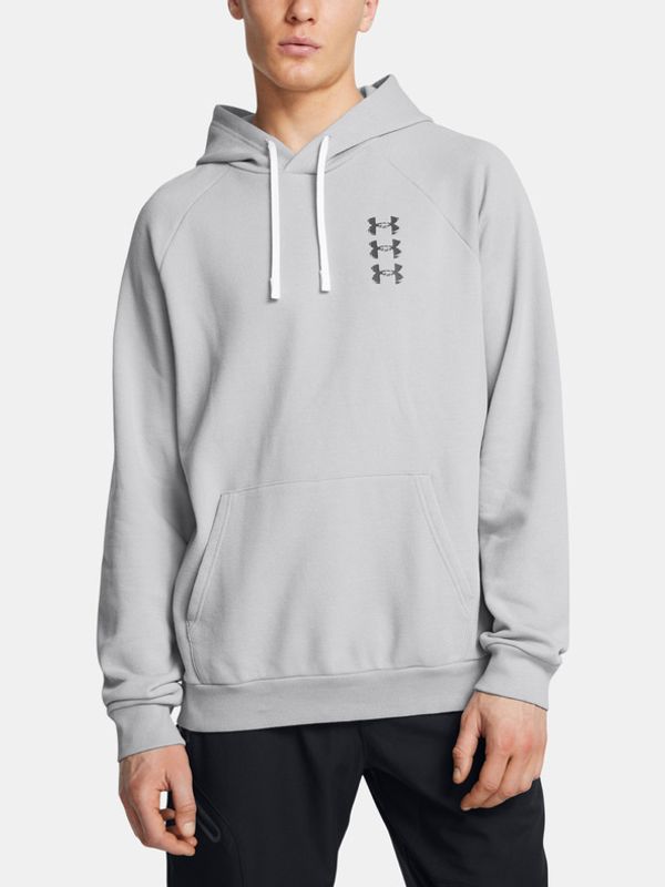 Under Armour Under Armour UA Rival Flc Txtr SND Hoodie Majica dugih rukava siva