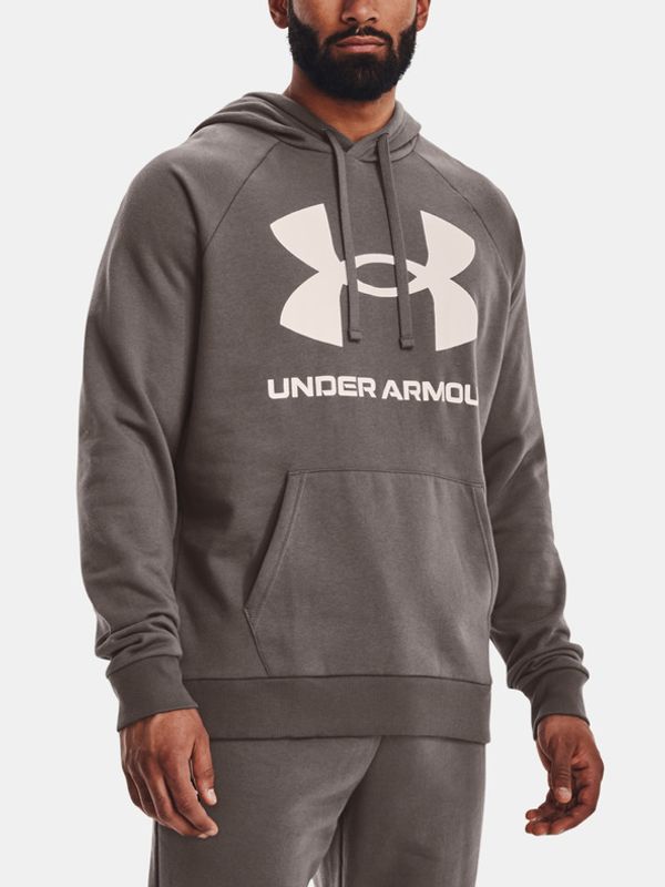 Under Armour Under Armour UA Rival Fleece Big Logo HD Majica dugih rukava smeđa